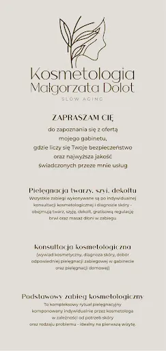 Kosmetologia Małgorzata Dolot SLOW AGING